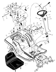 Part Location Diagram of F-000709L Murray Manual and Parts List